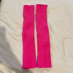 Hot Pink leg warmers
